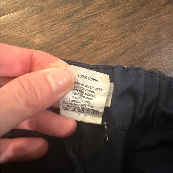 Girls Navy Crewcuts factory chino shorts 7 - Picture 6 of 6